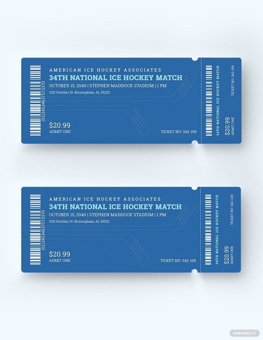 Free Hockey Templates To Edit Online