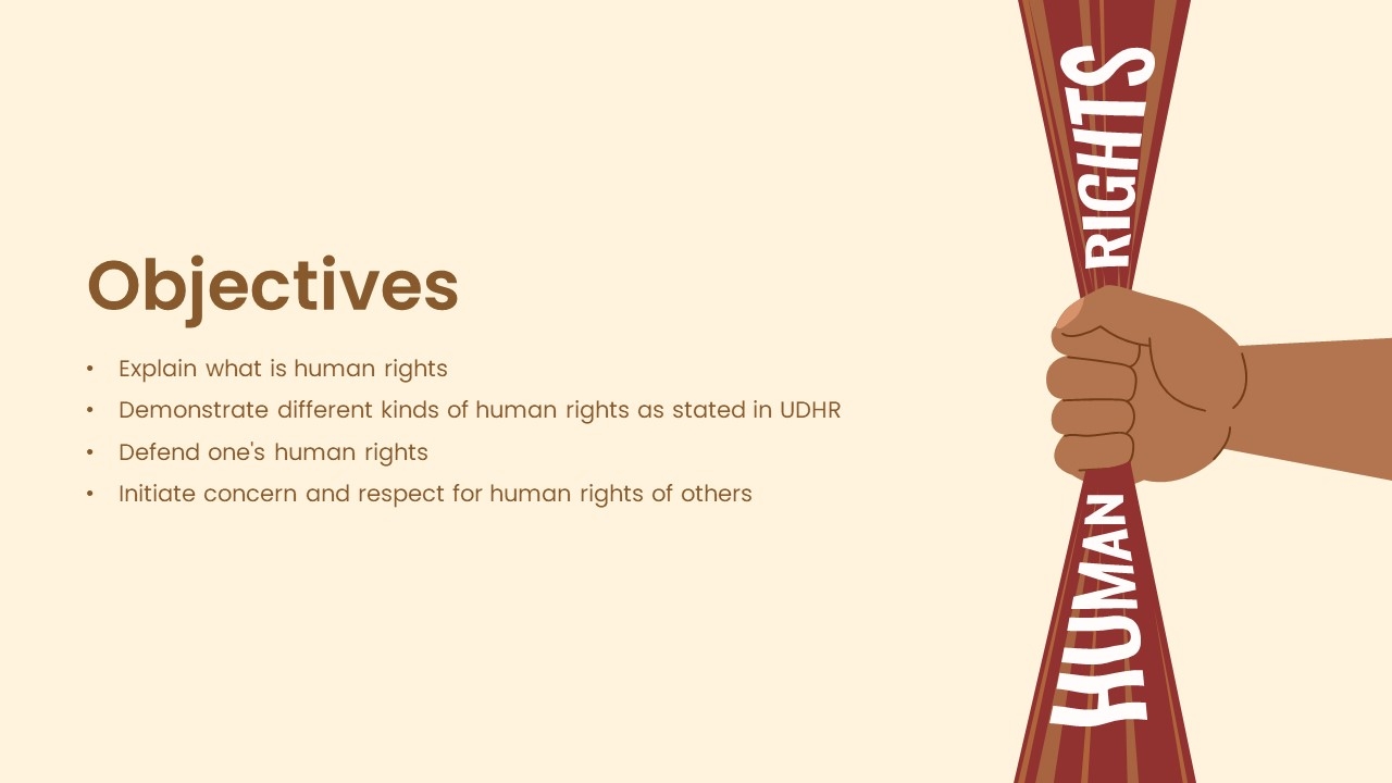 Free Human Rights PPT Template Google Slides