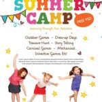 Free Kids Summer Camp PSD Flyer For Pre Schools Free Brochure