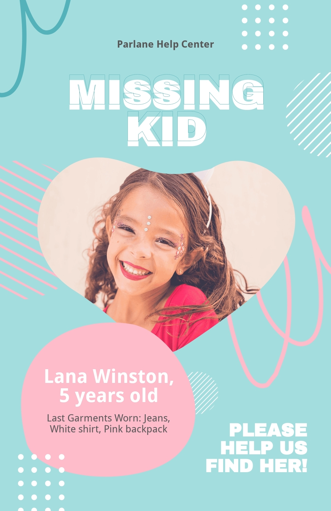 Blank Missing Poster Templates