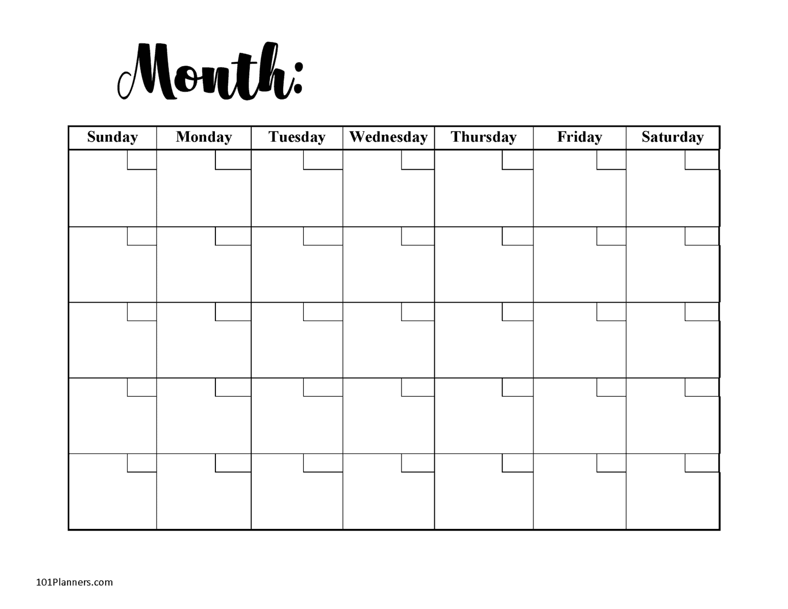 FREE Monthly Planner Edit Online And Print At Home