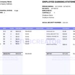 Free Pay Stub Template With Calculator No Watermark Download Sample