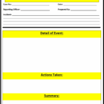 Free Police Report Template