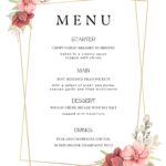 Free Printable And Customizable Dinner Party Menu Templates 45 OFF