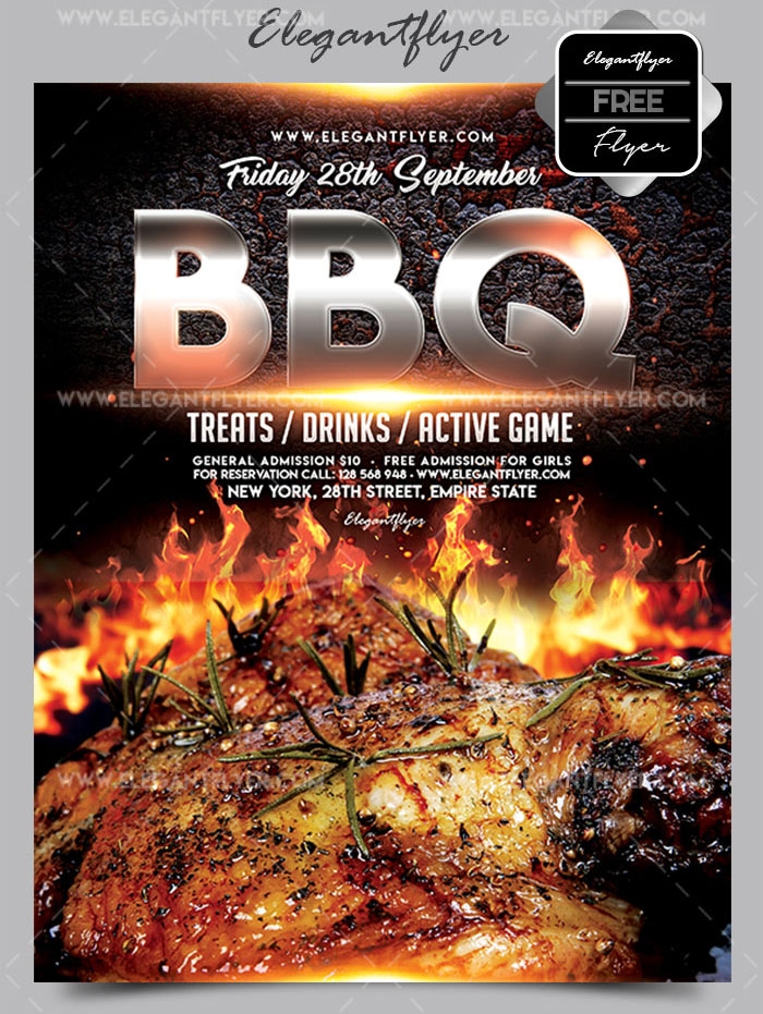 Blank Bbq Flyer Templates