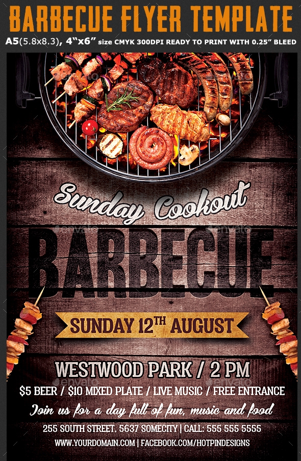 Free Printable Bbq Flyer Templates