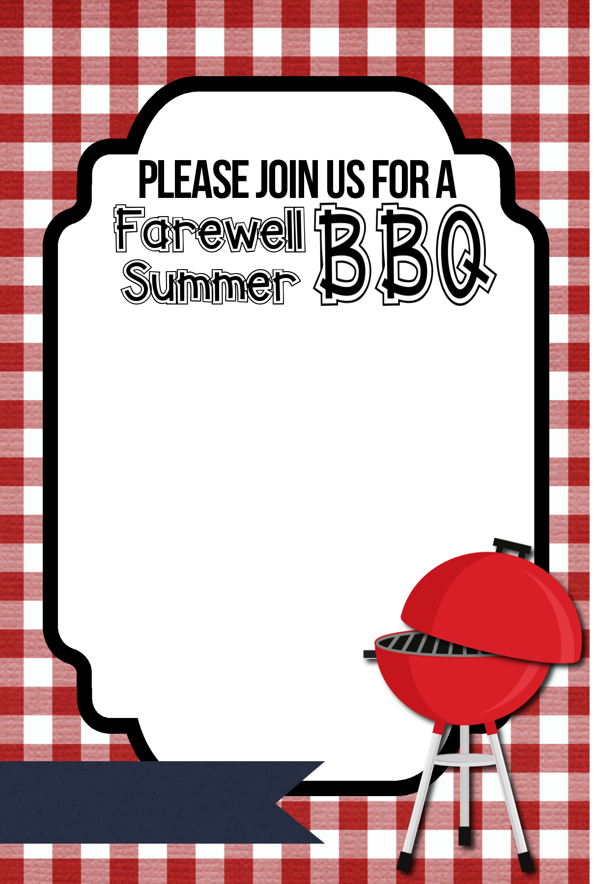 Free Printable BBQ Party Invitation Template Free Printable Party