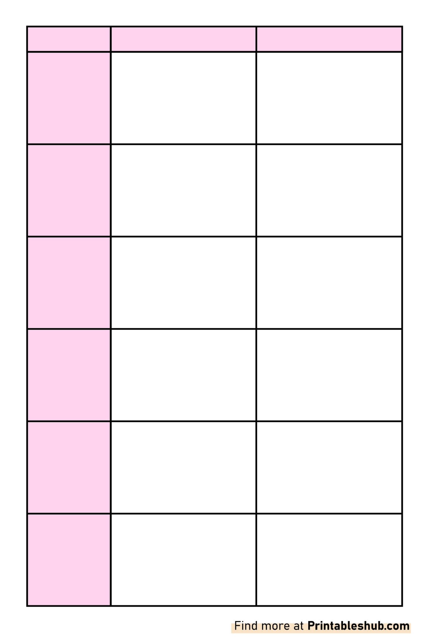 Free Printable Blank Comparison Chart Templates PDF Included