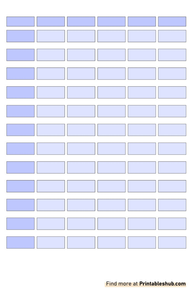Free Printable Blank Comparison Chart Templates PDF Included