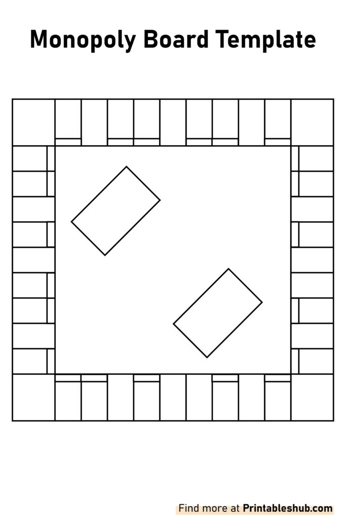 Blank Monopoly Board Templates