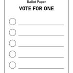 Free Printable Blank Voting Ballot Paper Template PDF Included Blank