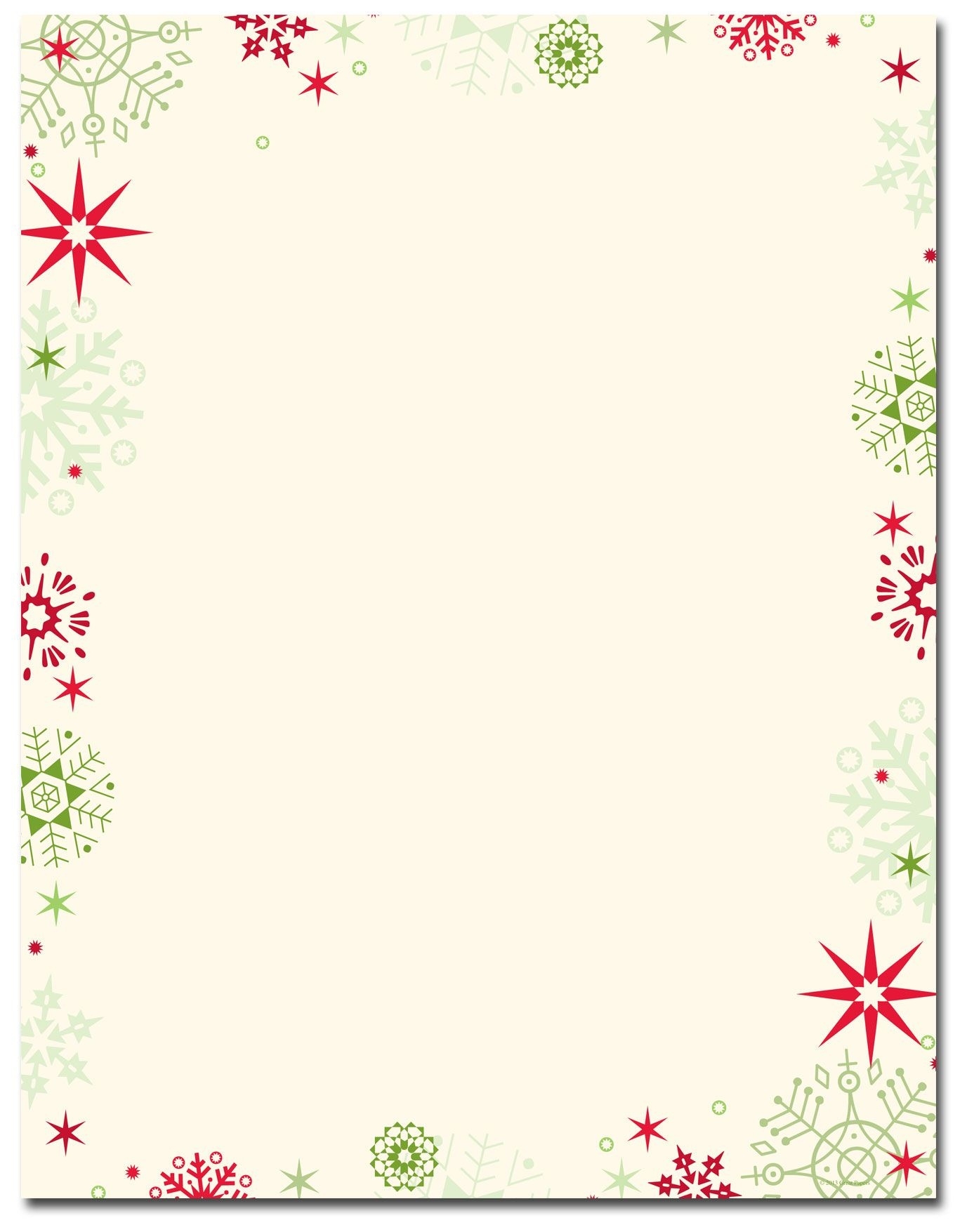 Free Printable Christmas Stationery Paper Free Printable