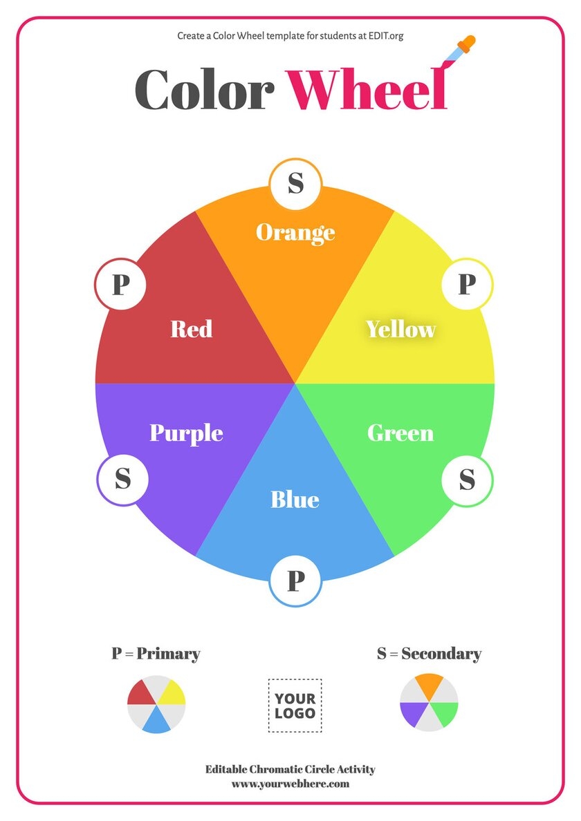 Blank Color Wheel Templates