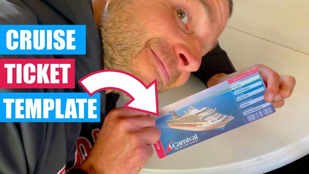 Free Printable Cruise Ticket Template Tool From Gangwaze YouTube