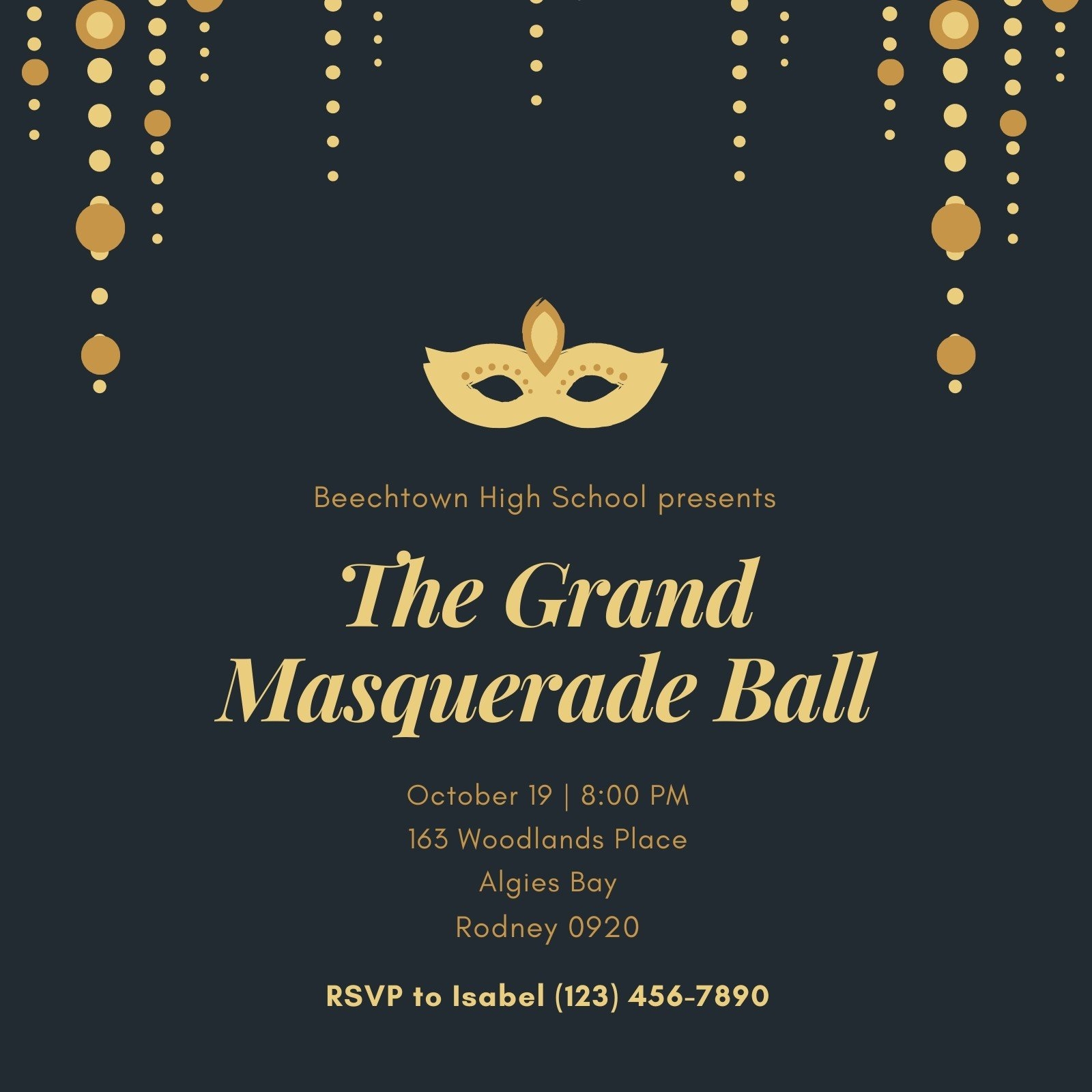 Free Printable Customizable Masquerade Invitation 56 OFF