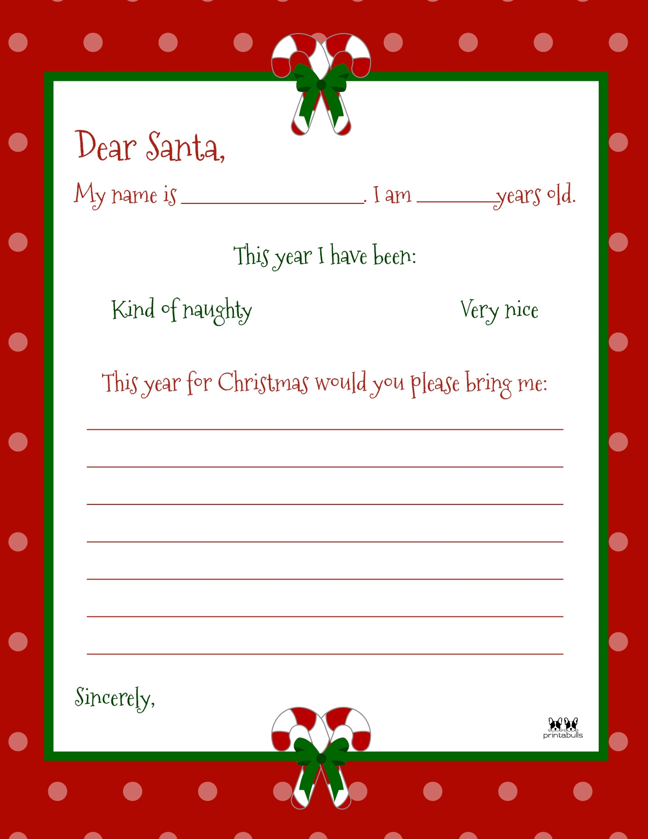 Free Printable Dear Santa Letter Francesco Printable