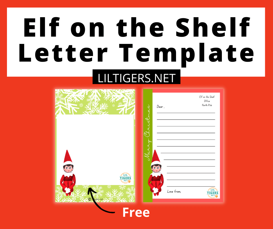 Free Printable Elf On The Shelf Letter Templates Lil Tigers