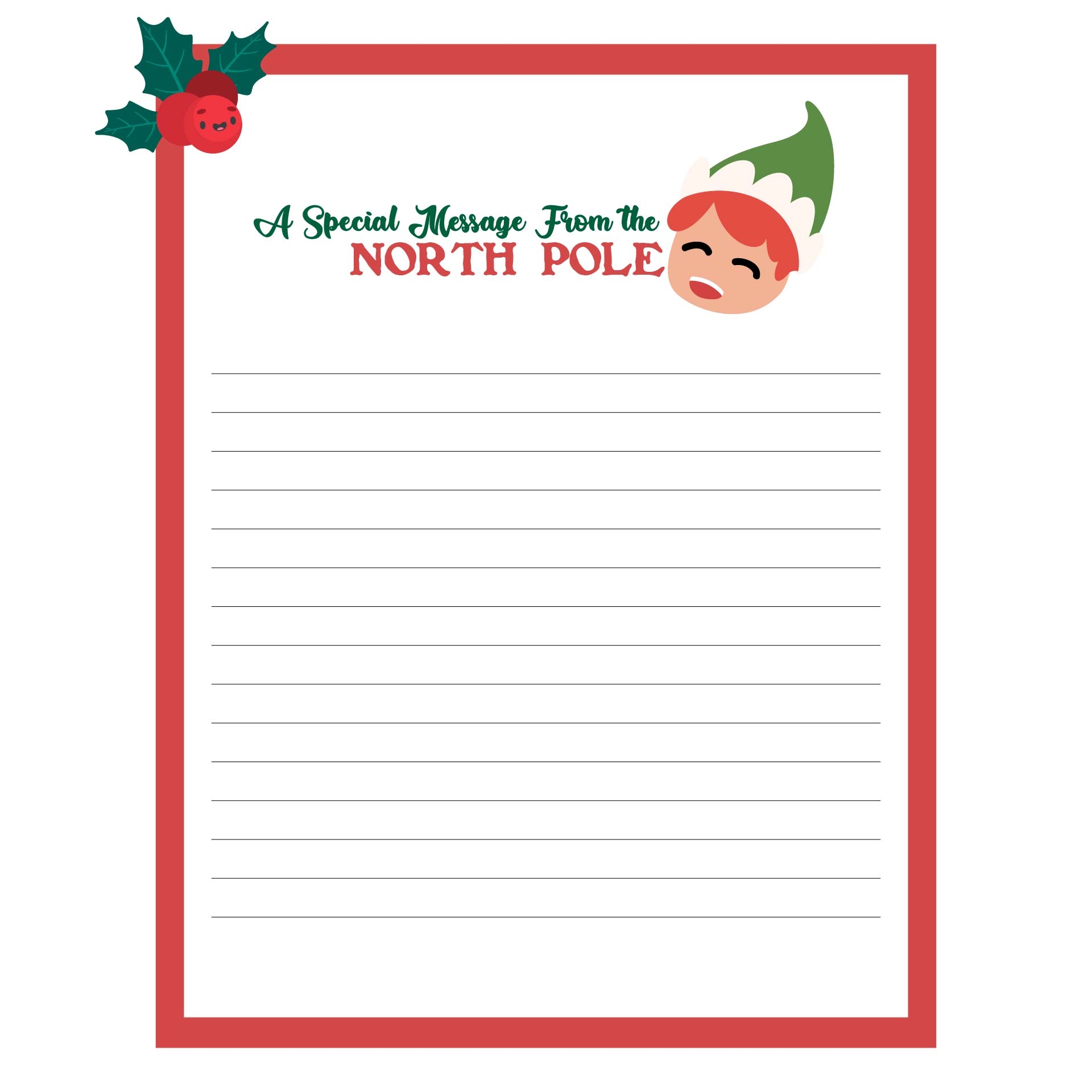 Free Printable Elf Printables
