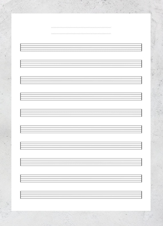 Free Printable Empty Sheet Music Download Free Printable Empty Sheet