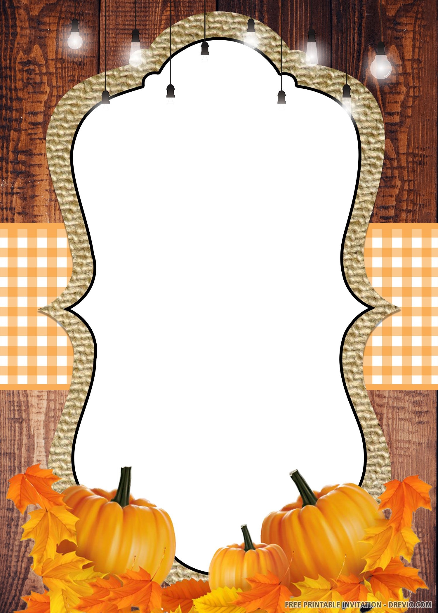 Blank Fall Flyer Templates