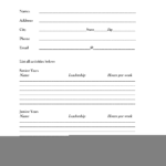 Free Printable Fill In The Blank Resume Templates 9 Best Images Of Form