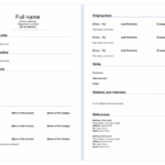 Free Printable Fill In The Blank Resume Templates Free Printable Riset
