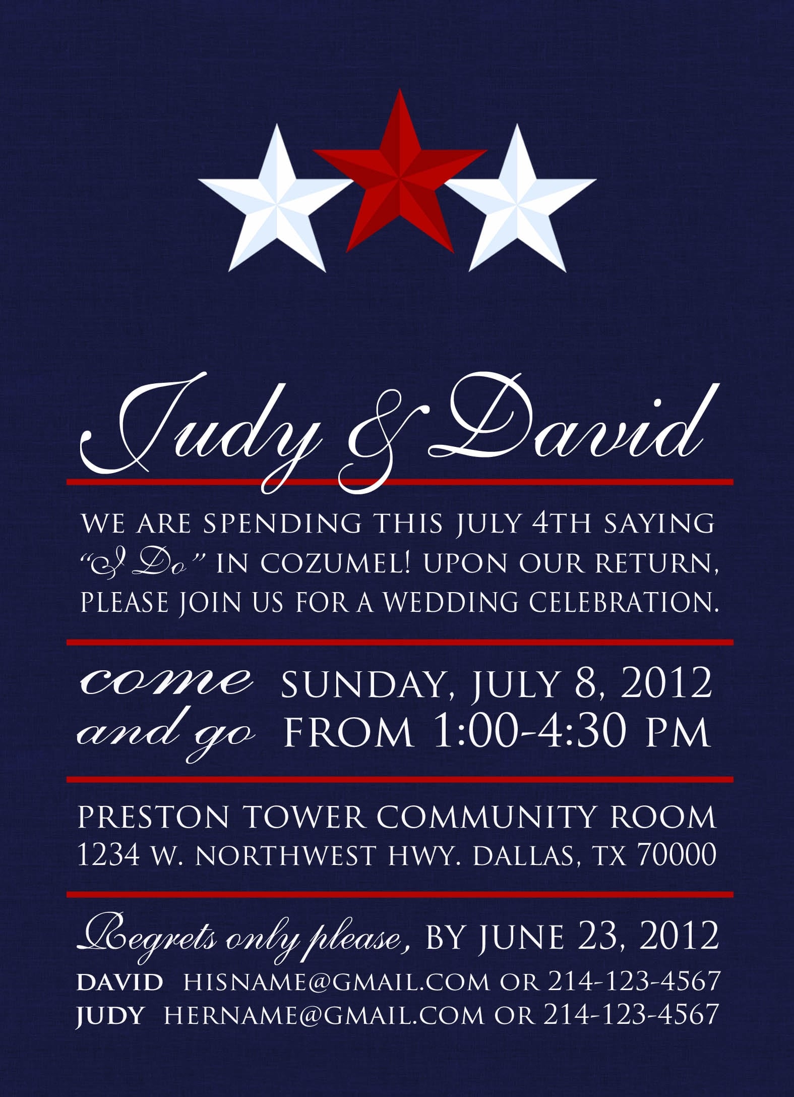 Free Printable July 4 Invitations Printable Templates