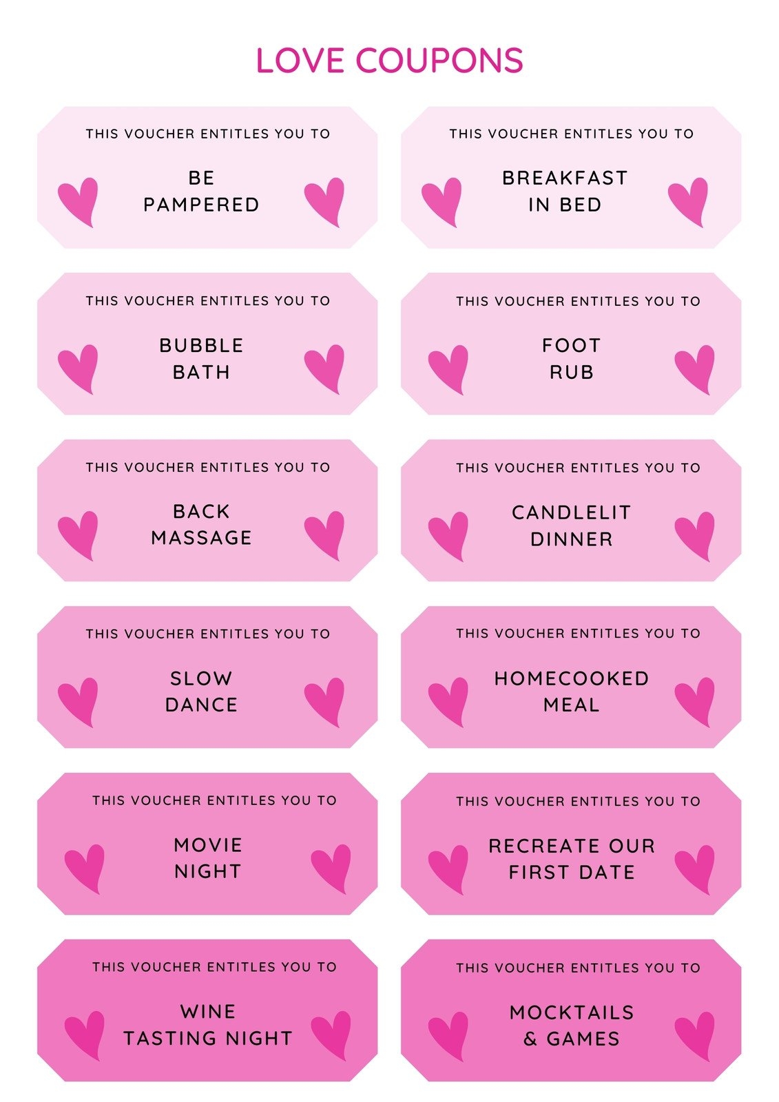 Free Printable Love Coupon Templates Canva Worksheets Library