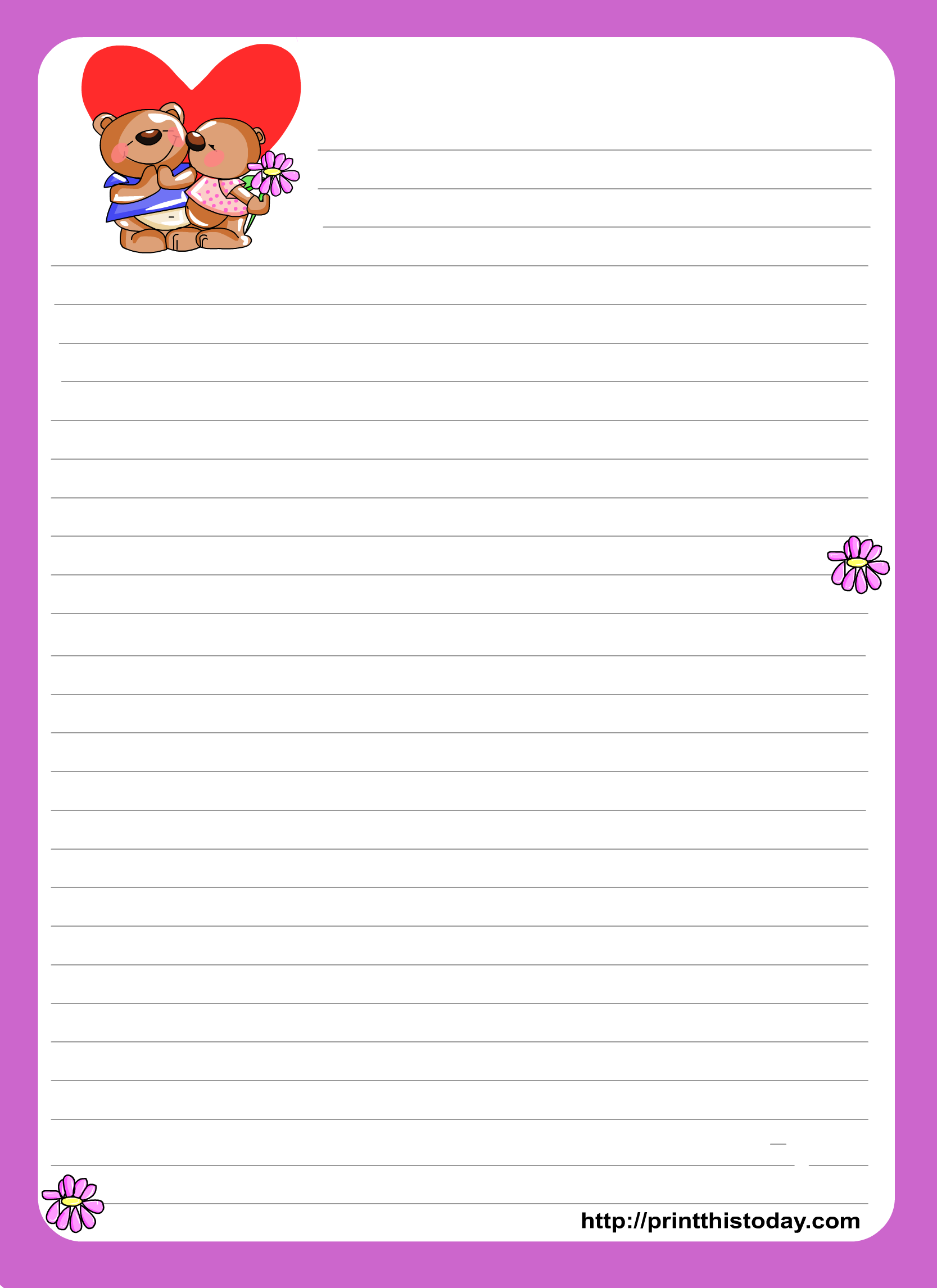 Free Printable Love Letters