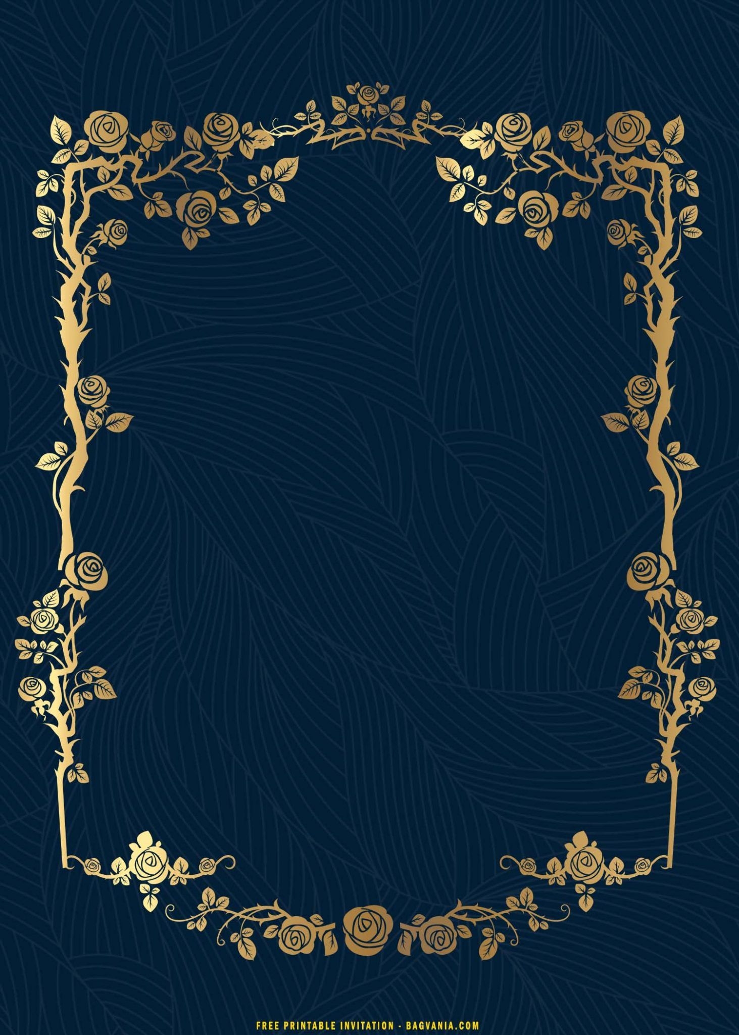  FREE Printable Luxury Vintage Gold Mandala Invitation Templates