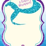 FREE Printable Mermaid Baby Shower Invitation Templates FREE