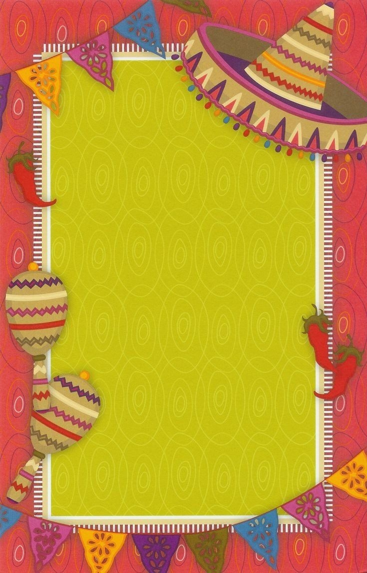 Blank Mexican Invitation Templates