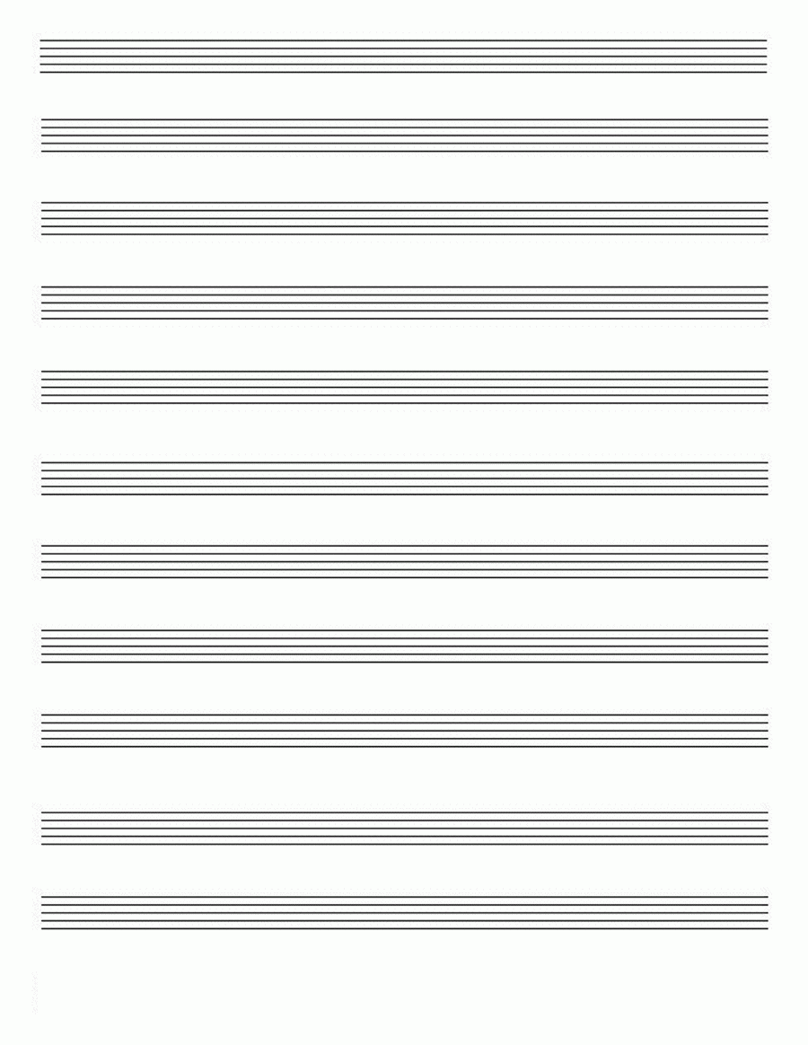 Free Printable Music Notation Paper