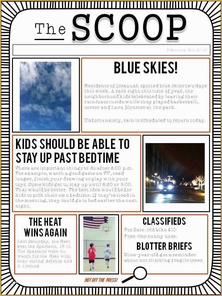 Blank Newspaper Templates Printable