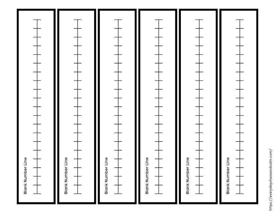 Free Printable Number Lines Worksheets Library