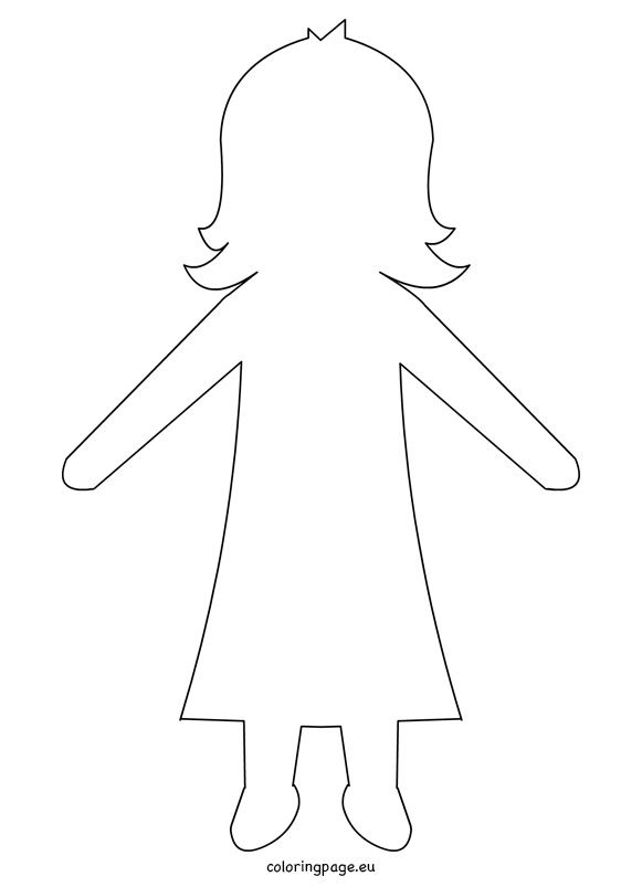Blank Paper Doll Templates