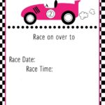 FREE Printable Race Car Birthday Party Invitations Updated