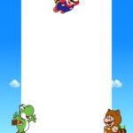 FREE Printable Super Mario Birthday Invitation Templates Birthday