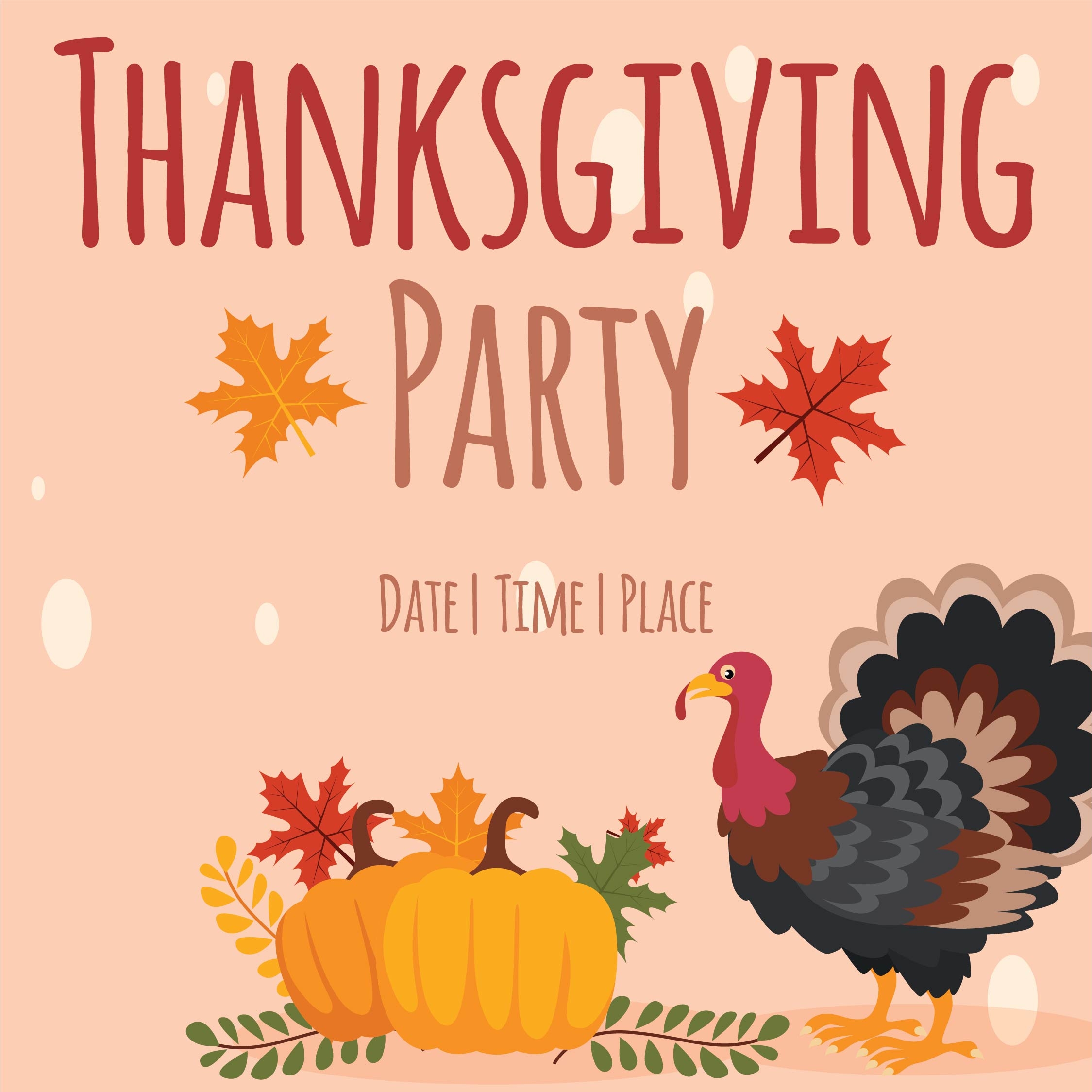 Blank Thanksgiving Flyer Templates Free