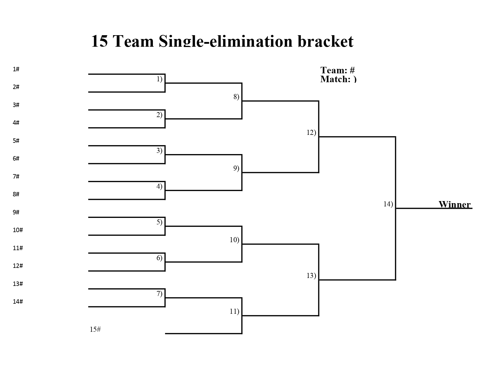 Free Printable Tournament Bracket Templates 6 8 10 16 48 OFF