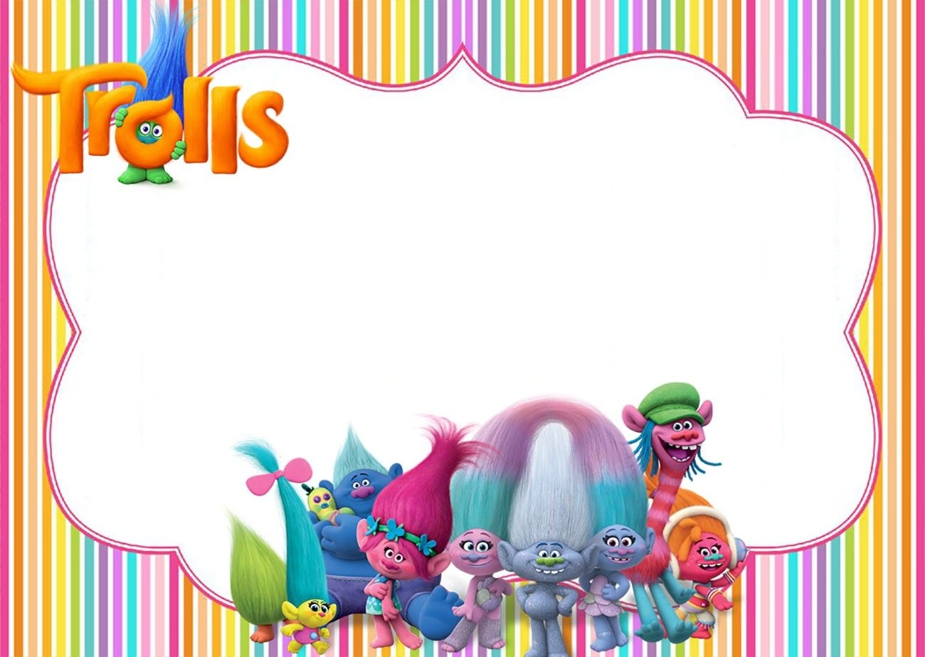 Free Printable Trolls Party Invitation Trolls Birthday Party Troll