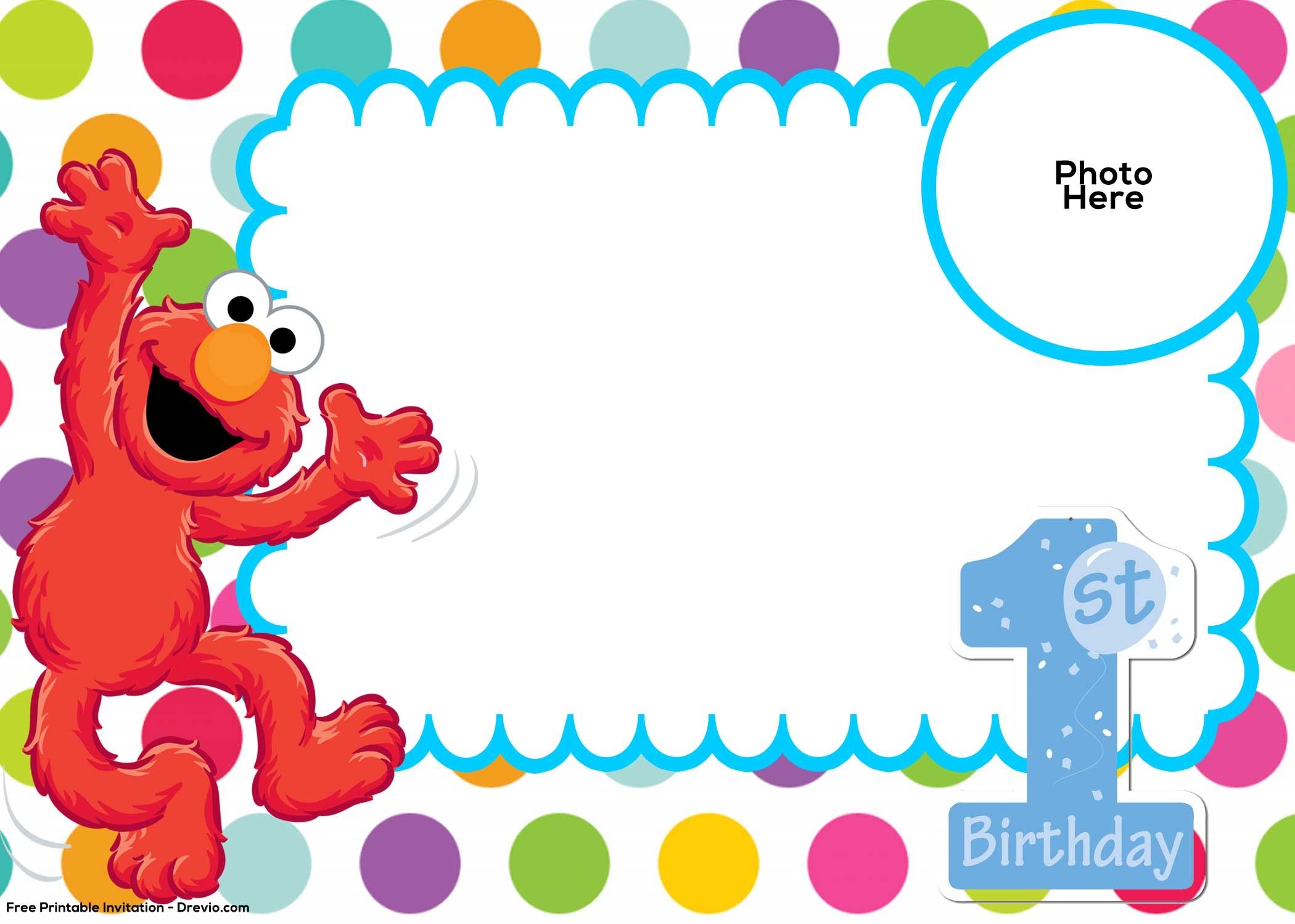Blank Templates Blank Sesame Street Invitations