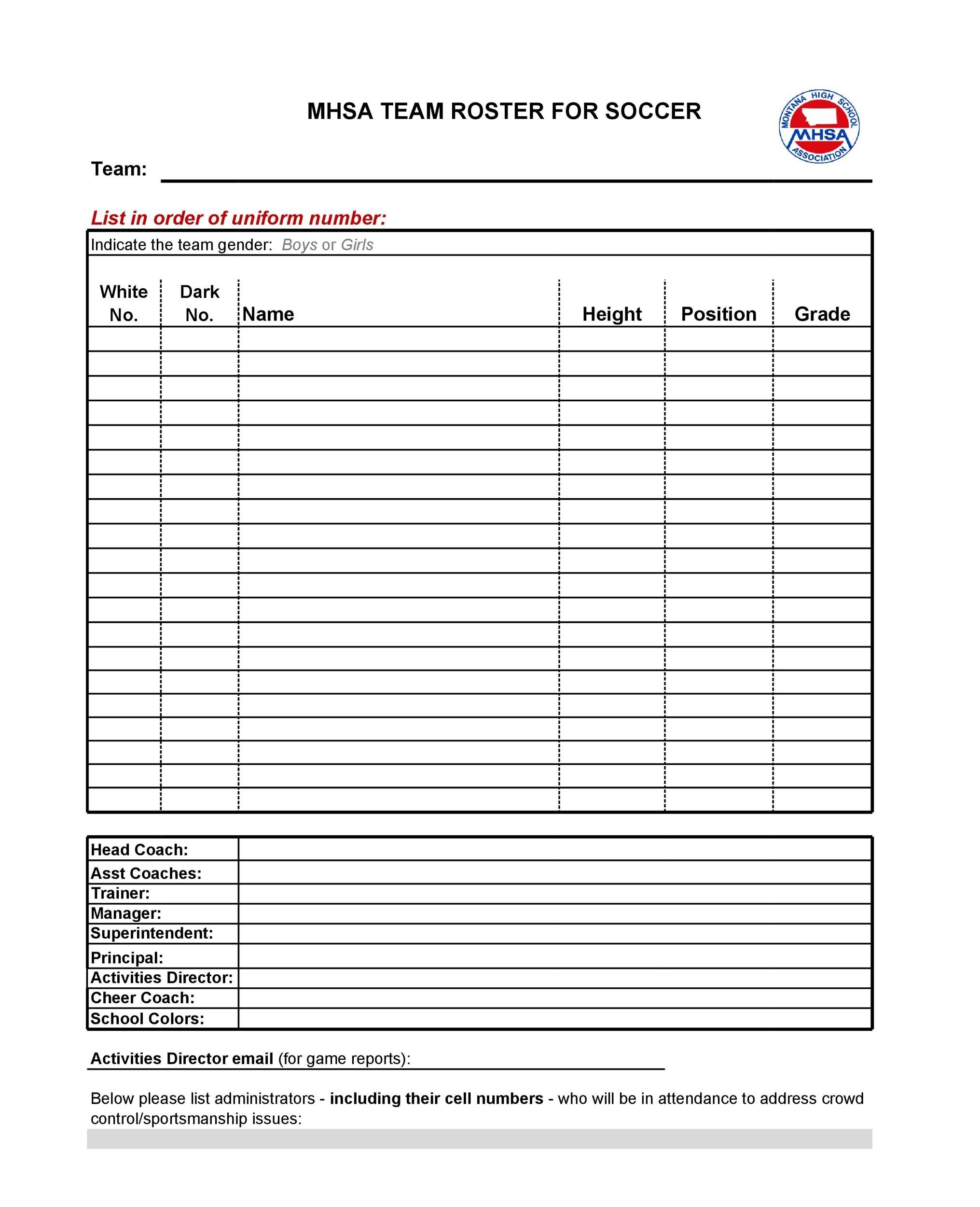 Free Soccer Lineup Template Printable Templates Vrogue Co