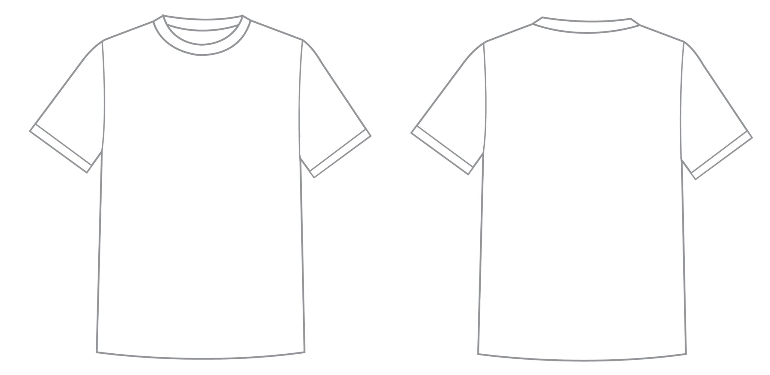 Blank White Shirt Templates