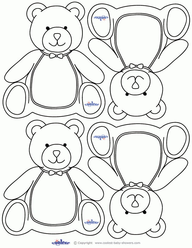 Blank Teddy Bear Templates