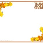 Free Thanksgiving Border Templates Customizable Printable