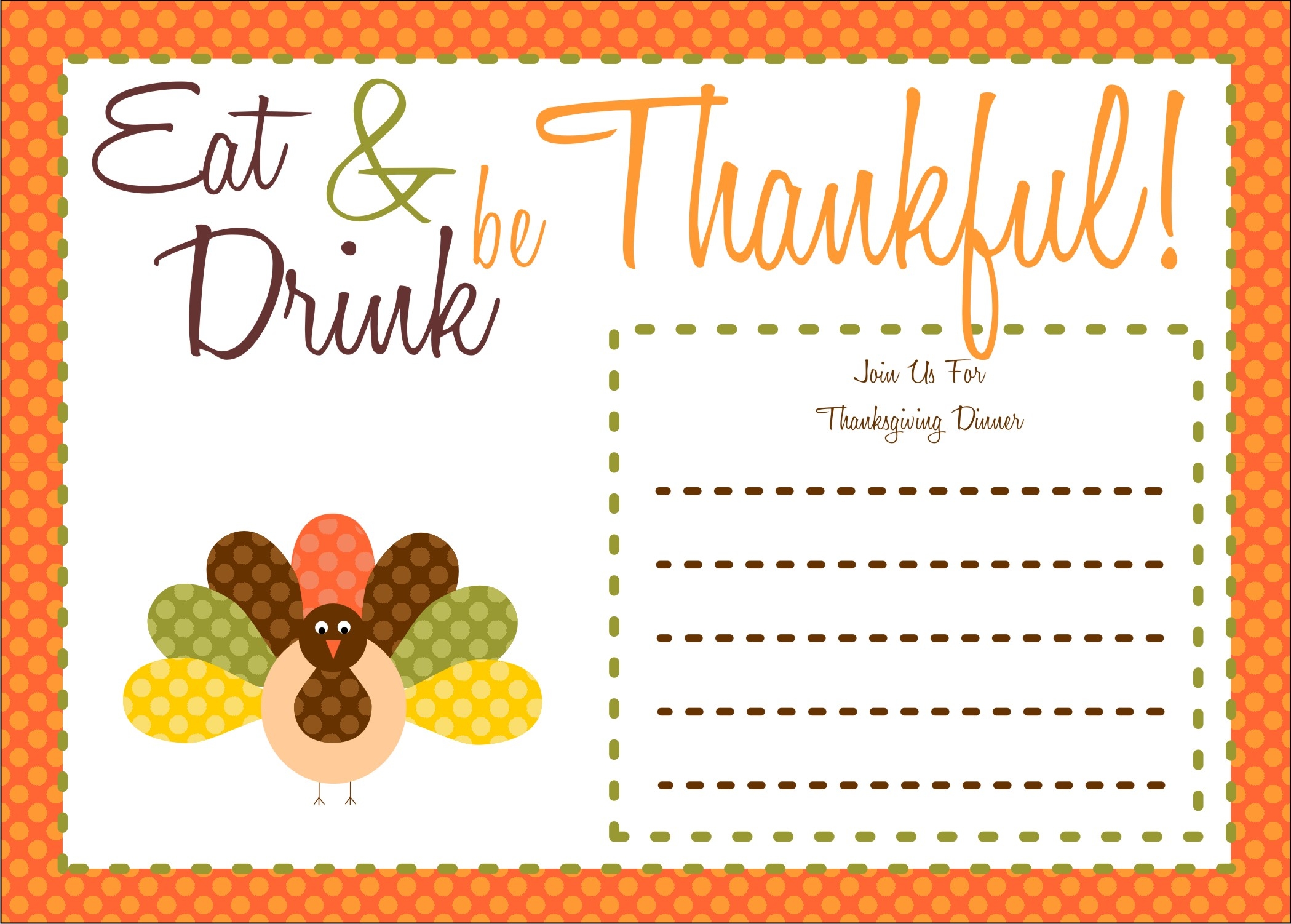 FREE Thanksgiving Printables From The Party Bakery Catch My Party