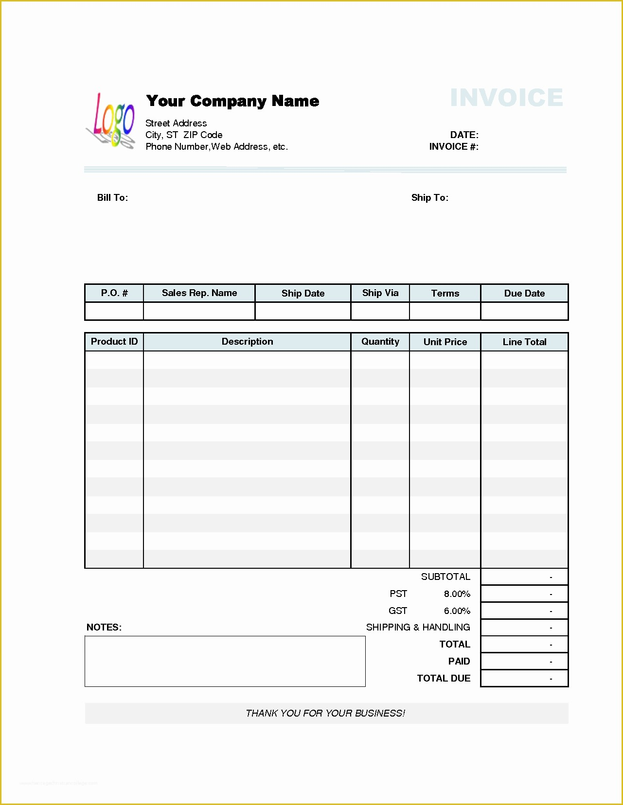 Freight Invoice Template Images Photos Mungfali