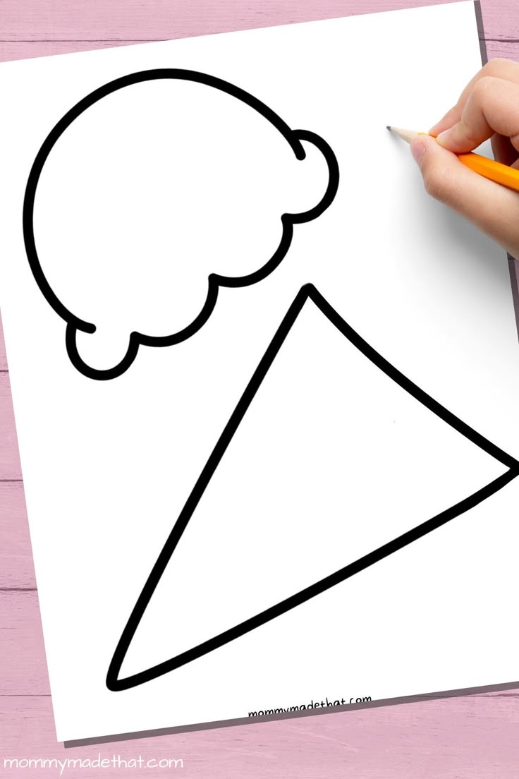Fun Ice Cream Cone Templates For Crafts Coloring Ice Cream Crafts