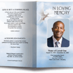 Funeral Program Template Design Image To U